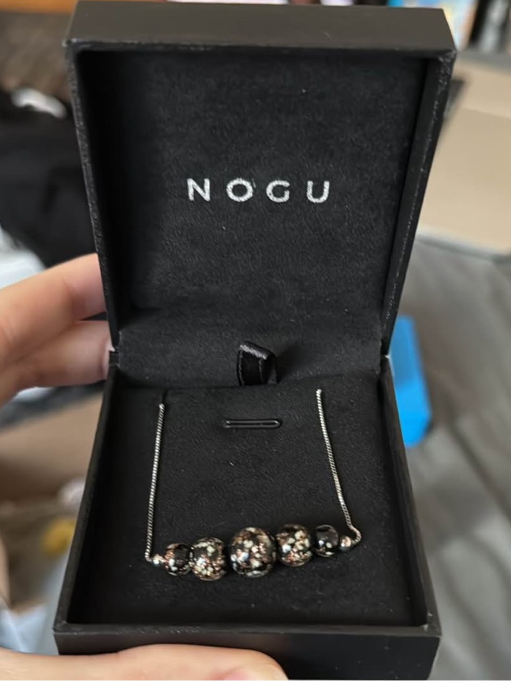 Nogu Obsidian Necklace and Earrings